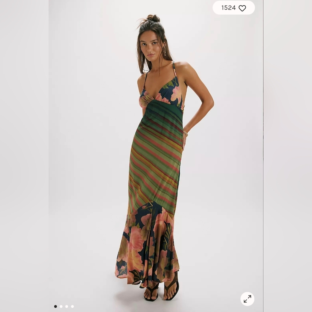 Free People Movement Painted Sands Maxi Dress Xs $198 - Picture 2 of 5